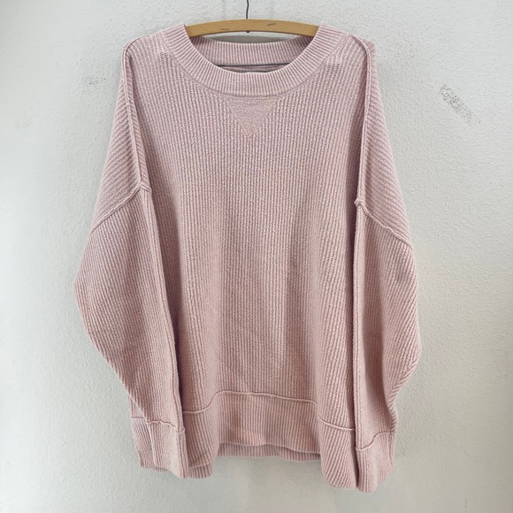 aerie Sweaters - Blush Pink Slouchy Sweater Oversized Soft Girl Cozy Hailey Bieber Aerie